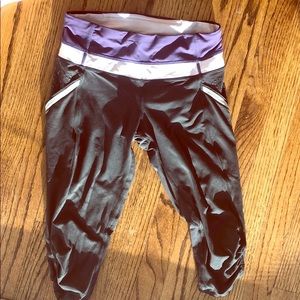 Black and purple lululemon pants